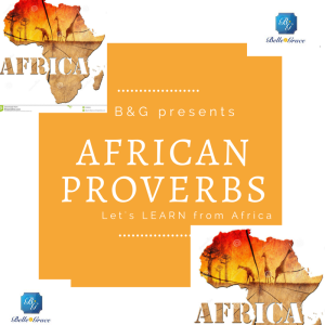 African Proverbs Launch